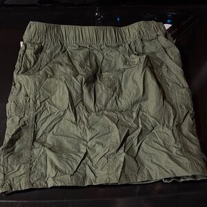 Velvet Olive Green Skirt